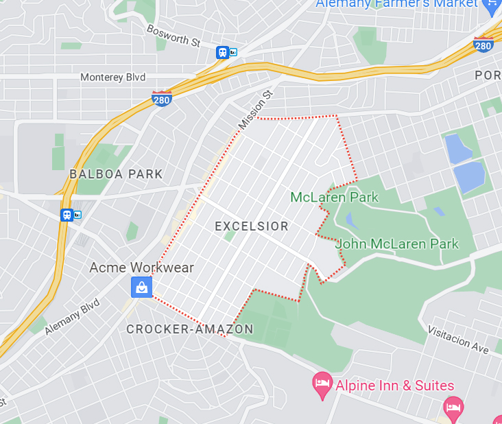 Excelsior Excelsior, San Francisco